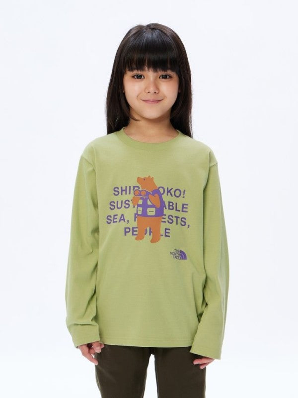 Kid's L/S Shiretoko Toko Tee #MS [NTJ82332ST]｜THE NORTH FACE【Outlet_40】