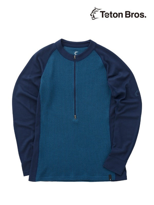 Axio Hybrid T-Neck #Blue [TB223-54020] ｜Teton Bros.