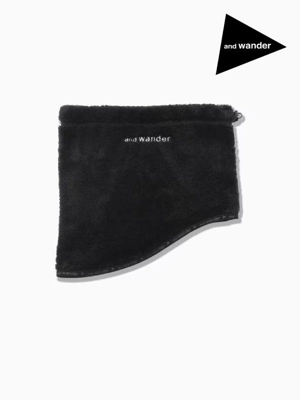 high loft fleece neck warmer #black [5743277021] ｜andwander