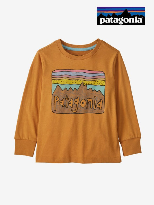 Baby Long-Sleeved Regenerative Organic Certified Cotton Fitz Roy Skies T-Shirt #DMGO [60373] | Patagonia