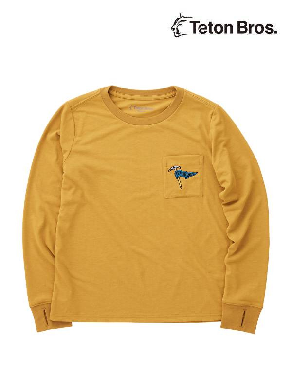 TB Axe L/S Tee #Yellow [TB233-50010] ｜Teton Bros.