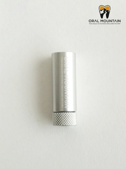 Toothbrush Grip "GRIP" TSUTSU mini #Aluminum [OM-TS-ALM] | ORAL MOUNTAIN
