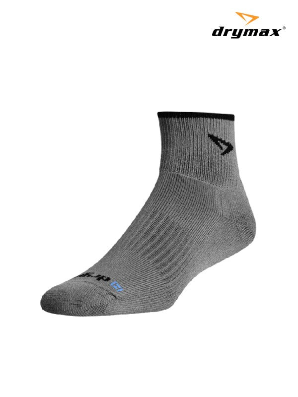 Trail Running 1/4Crew #Dark Gray/Black｜drymax
