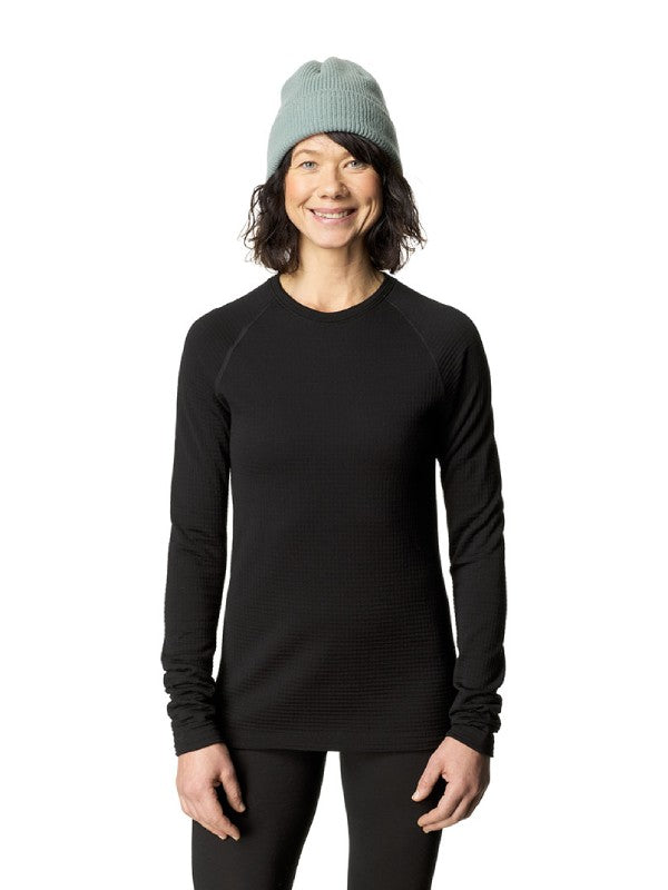 Women's Desoli Thermal Crew #True Black [840024]｜HOUDINI