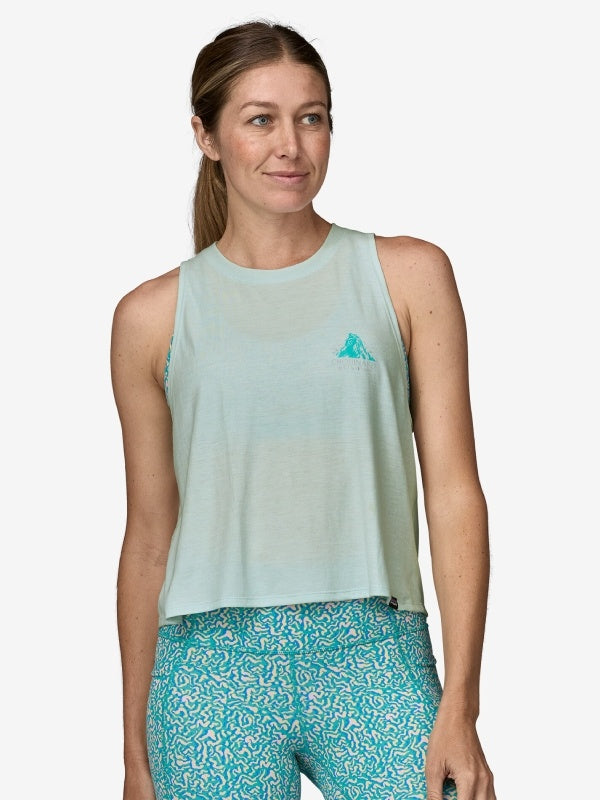 Women's Cap Cool Trail Cropped Tank #CHWI [24460]｜patagonia