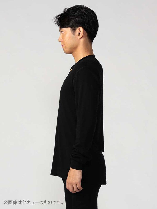 Warmwool Grandad Shirt [M] #Beige Melange [101717]｜ACLIMA