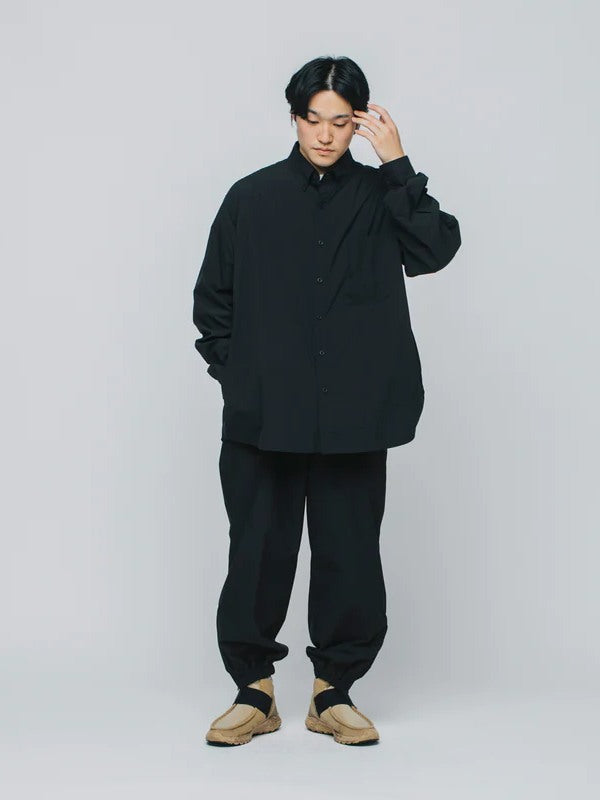 HIKE&BIKE CAVE TYPEWRITER BIG SHIRT #BLACK [PS231005]｜PAPERSKY WEAR