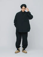 HIKE&BIKE CAVE TYPEWRITER BIG SHIRT #BLACK [PS231005]｜PAPERSKY WEAR