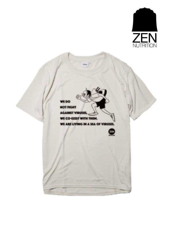 HANAI×ZEN BRING Sea of Viruses T-Shirts 2023 #ベージュ｜ZEN NUTRITION