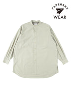 RELAX CAVE TYPEWRITER LONG BIG SHIRT #LIGHT KHAKI [PS232016]｜PAPERSKY WEAR