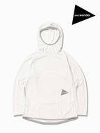 Women's power dry jersey LS hoodie #031/off white [4164133]｜and wander