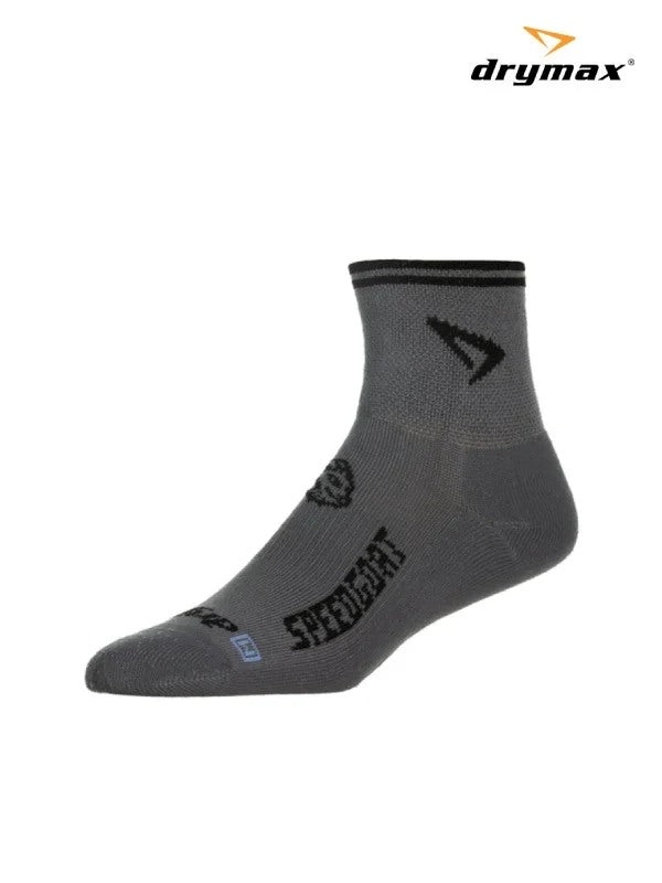 LiteTrail Running 1/4Crew #Dark Gray/Black-speed goat-｜drymax