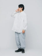 HIKE&BIKE CAVE TYPEWRITER BIG SHIRT #WHITE [PS231005]｜PAPERSKY WEAR
