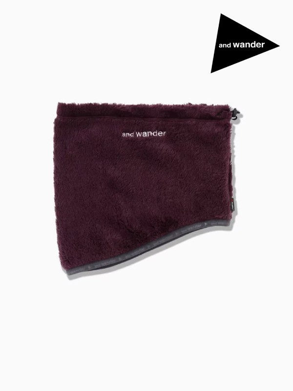 high loft fleece neck warmer #purple [5743277021] ｜andwander