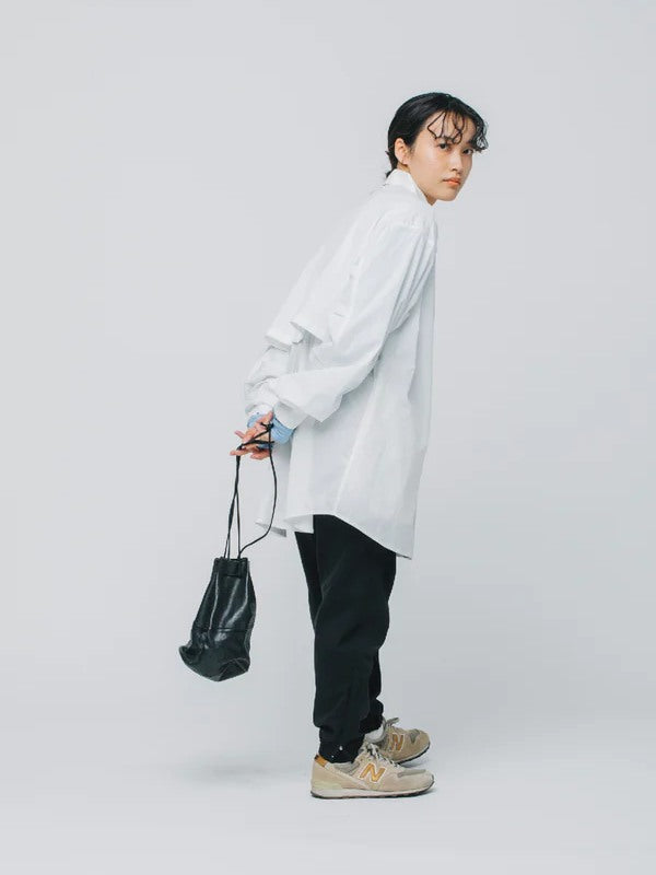HIKE&BIKE CAVE TYPEWRITER BIG SHIRT #WHITE [PS231005]｜PAPERSKY WEAR