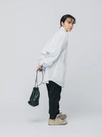 HIKE&BIKE CAVE TYPEWRITER BIG SHIRT #WHITE [PS231005]｜PAPERSKY WEAR