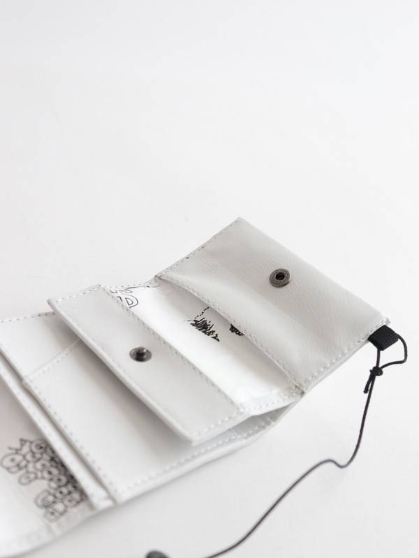 multi wallet レザー #white ｜holo