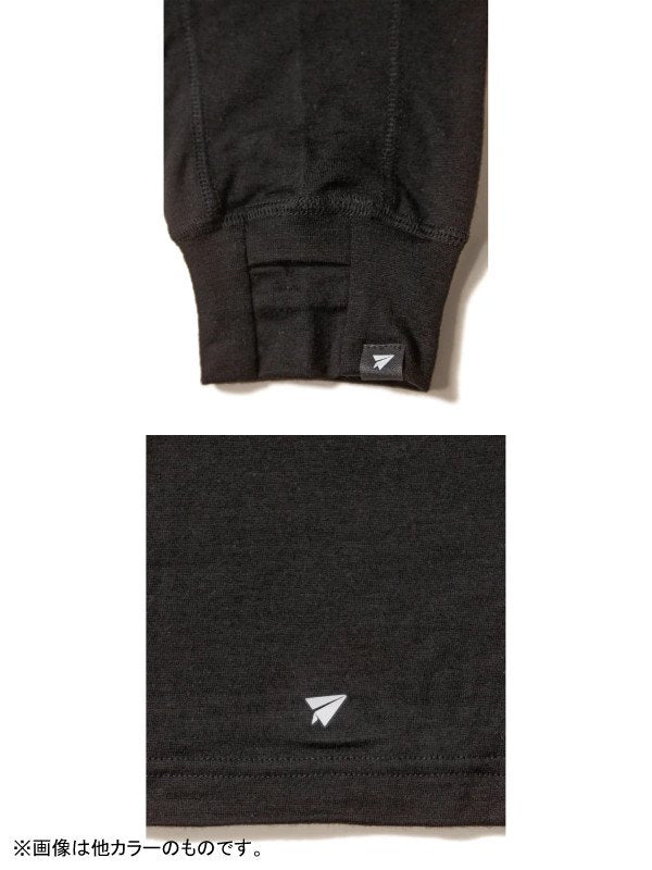 MERINO LONGSLEEVE T-SHIRTS #SAX [PS222022]｜PAPERSKY WEAR