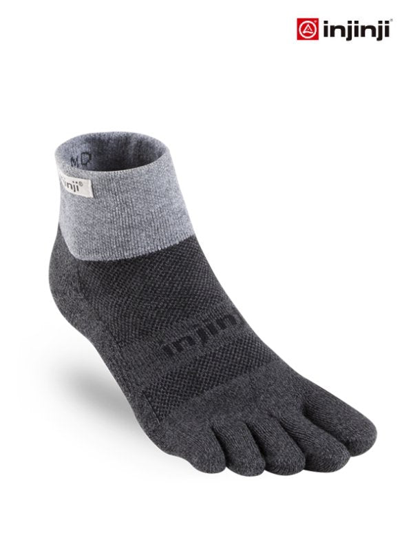 Trail Midweight Mini Crew #Granite [213130] | injinji