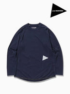 Women's power dry jersey raglan  LS T #120/navy [4164134]｜and wander
