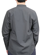 ソフトシェルのバンドカラーシャツ #ケシズミイロ [021055]｜AXESQUIN