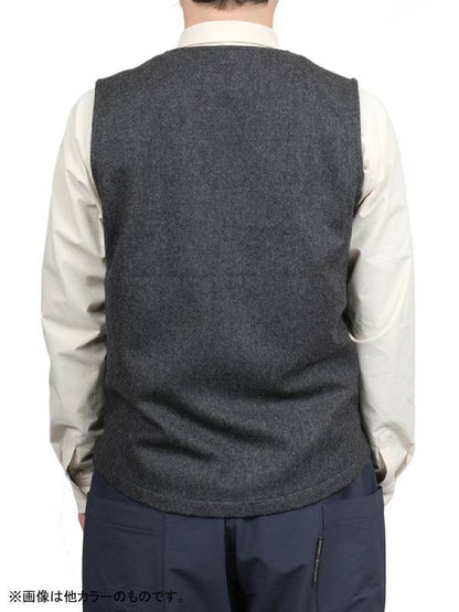 Wool vest #Crimson [021053] | AXESQUIN