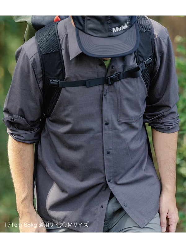 SNAKE DIKE 長袖襯衫 #Carbon [104823]｜STATIC