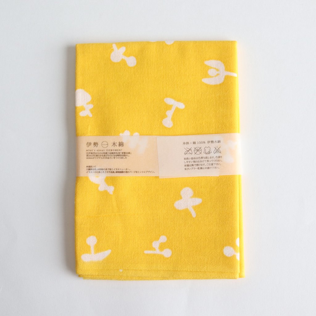 伊勢木綿の手ぬぐい #花｜mimie