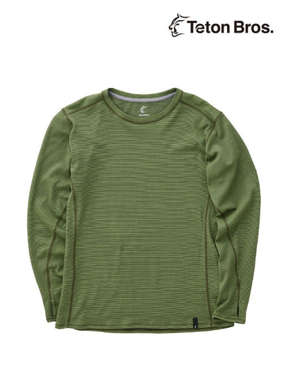 Axio 3D L/S Tee (Men) #Green [TB233-71020] ｜Teton Bros.