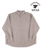 HIKE&BIKE CAVE TYPEWRITER BIG SHIRT #GRAYGE [PS231005]｜PAPERSKY WEAR