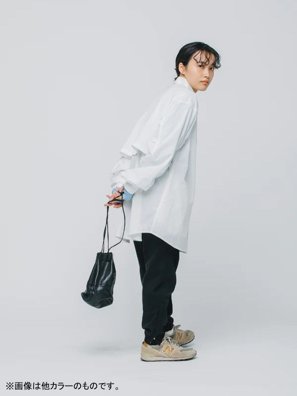 HIKE&BIKE CAVE TYPEWRITER BIG SHIRT #GRAYGE [PS231005]｜PAPERSKY WEAR