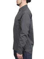 ソフトシェルのショートカラーシャツ #ケシズミイロ [021054]｜AXESQUIN