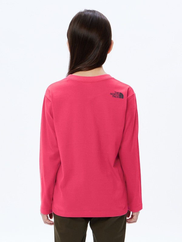 Kid's L/S Small Square Logo Tee #MP [NTJ32357]｜THE NORTH FACE