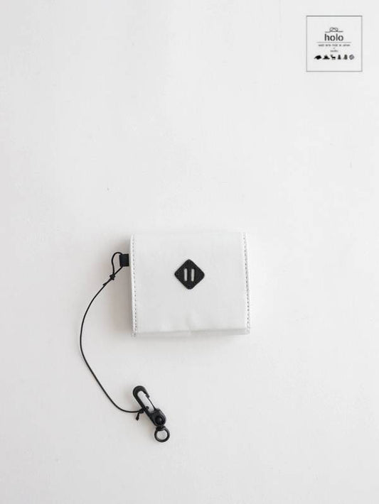 Multi wallet leather #white ｜holo