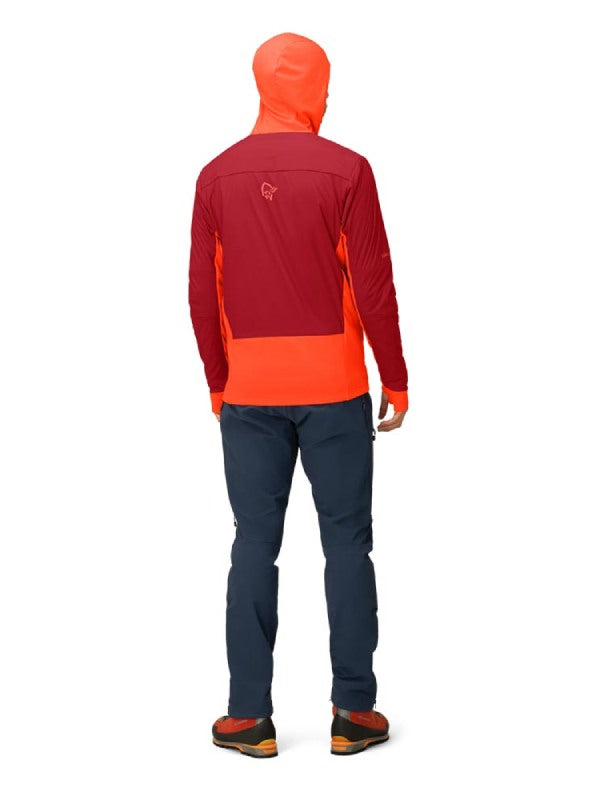 falketind Alpha90 insulated Zip Hood #Arednalin/Rhubarb [1803-23]｜Norrona