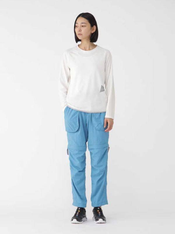 Women's power dry jersey raglan  LS T #031/off white [4164134]｜and wander