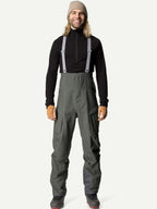 Men's Rollercoaster Bib Pants #Baremark Green [800062]｜HOUDINI