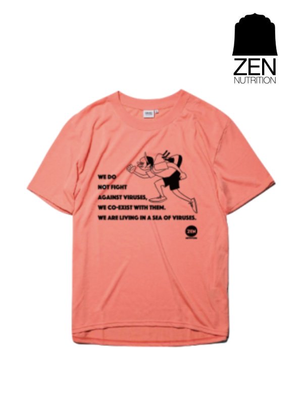 HANAI×ZEN BRING Sea of Viruses T-Shirts 2023 #ピンク｜ZEN NUTRITION
