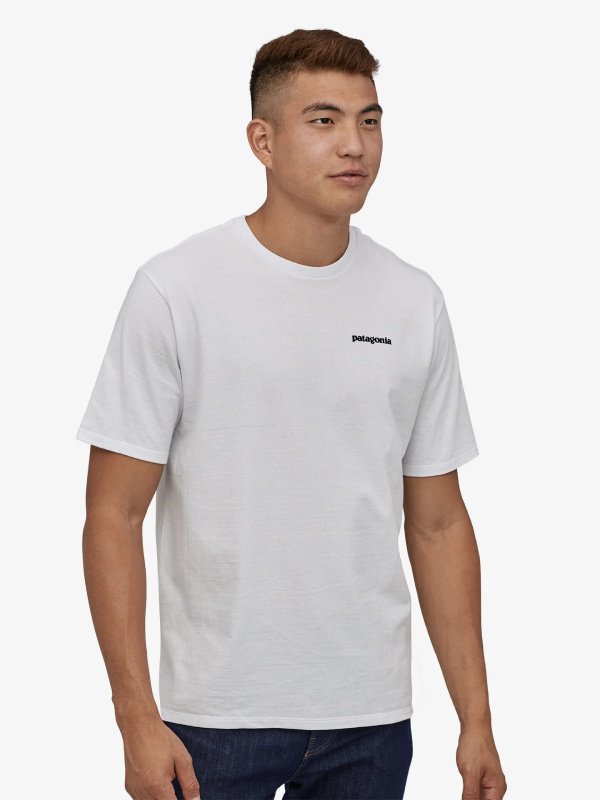 Men's P-6 Logo Responsibili-Tee #WHI [38504] ｜patagonia