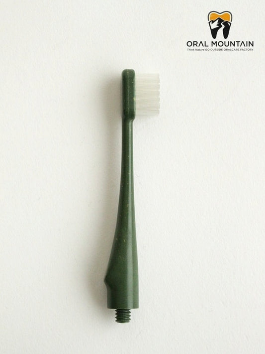 HEAD HYBRID BAMBOO Toothbrush #Olive | ORAL MOUNTAIN