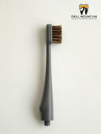 歯ブラシHEAD HYBRID BAMBOO 花馬毛 #グレー [OM-HB-GY-03]｜ORAL MOUNTAIN