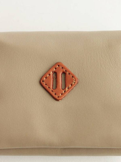 Multi wallet leather #tan ｜holo