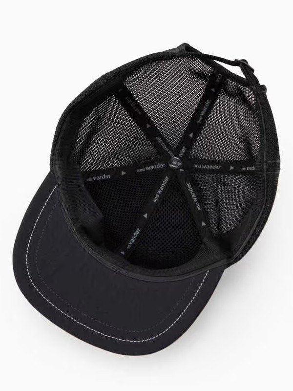 back mesh cap #010/black [4986310]｜and wander