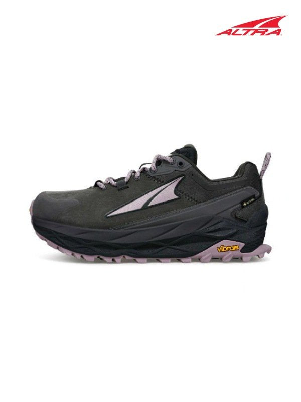 Women's OLYMPUS 5 HIKE LOW GTX #Gray/Black [AL0A7R76014]｜ALTRA