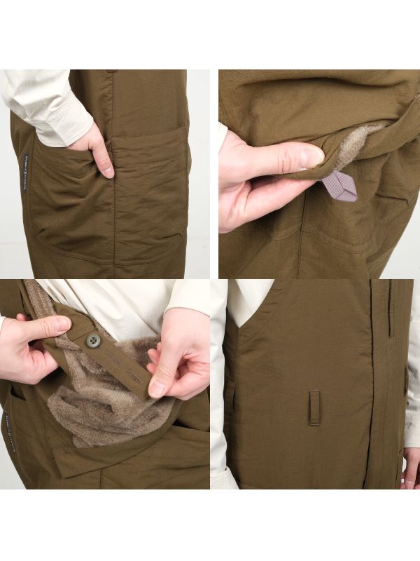 オクタライニングのオーバーオール #センザイチャ [22022]｜AXESQUIN