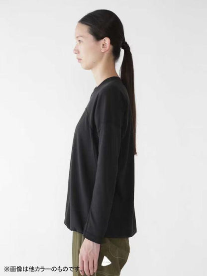 Women's power dry jersey LS T #031/off white [4164136]｜and wander