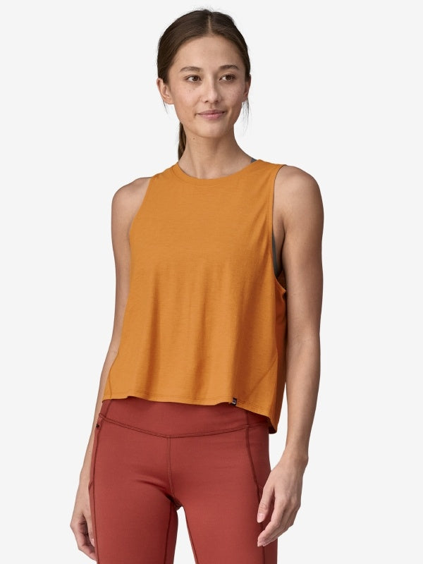 Women's Cap Cool Trail Cropped Tank #GNCA [24460]｜patagonia