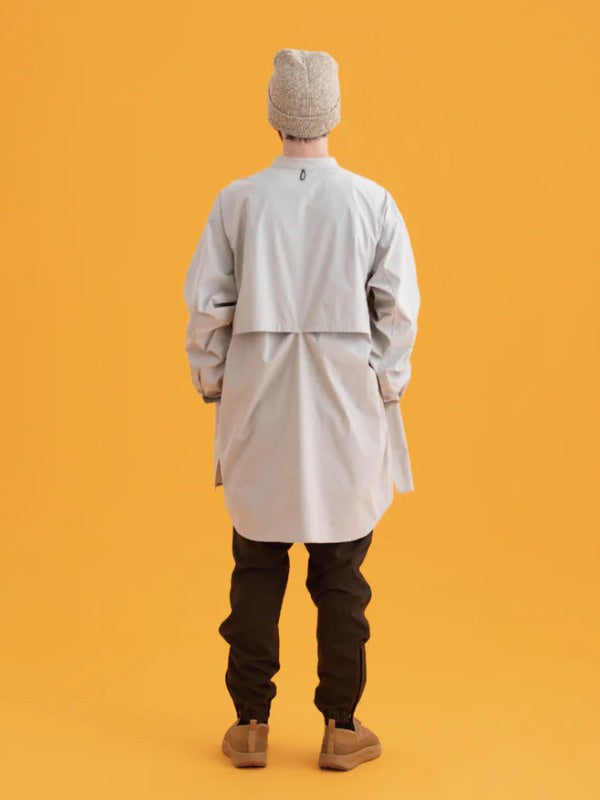 RELAX CAVE TYPEWRITER LONG BIG SHIRT #LIGHT KHAKI [PS232016]｜PAPERSKY WEAR