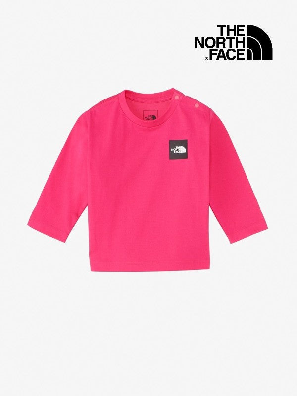 Baby L/S Small Square Logo Tee #MP [NTB32357]｜THE NORTH FACE【Outlet_40】