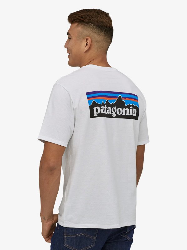 Men's P-6 Logo Responsibili-Tee #WHI [38504] ｜patagonia